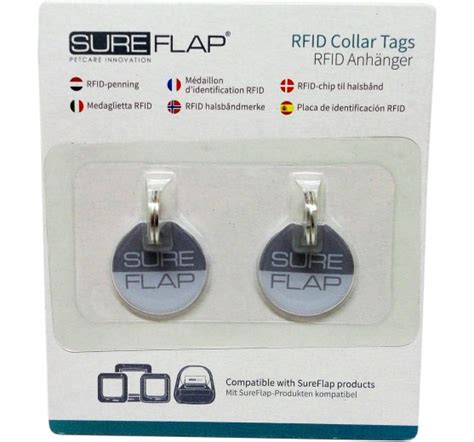 pack of two sureflap rfid collar tags|sureflap cat door tunnel extender.